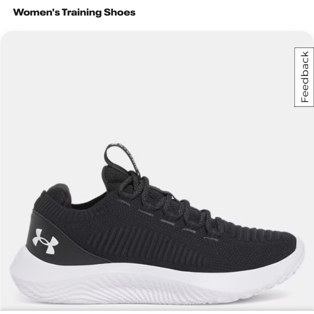 6.5 Under Armour Women's Black Training Shoes